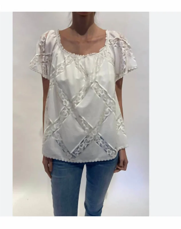 Big Sur Lace Blouse In White