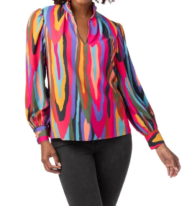 Lyla Blouse In Funky Town