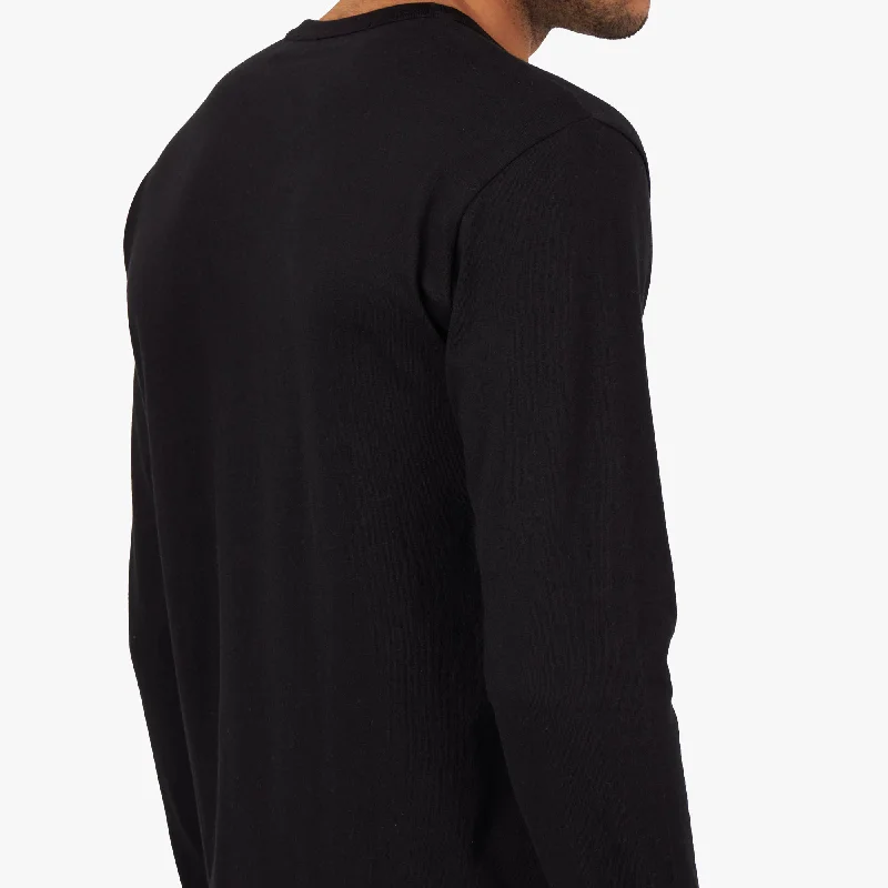 COMME des GARÇONS PLAY Black Heart Long Sleeve T-shirt / Black