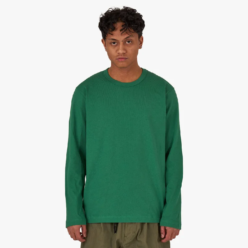 COMME des GARÇONS SHIRT Plain Jersey Long Sleeve T-shirt / Green