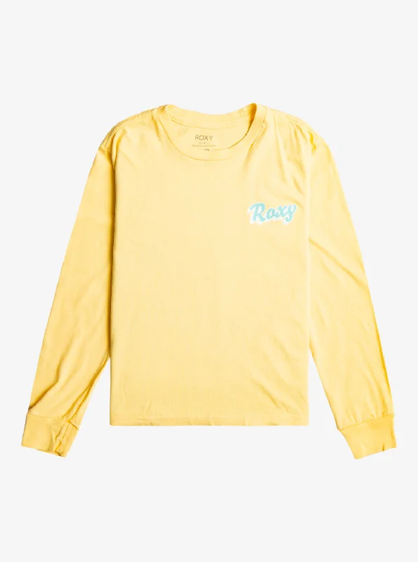 Girls 4-16 Sunny Side Long Sleeve T-Shirt - Banana Cream