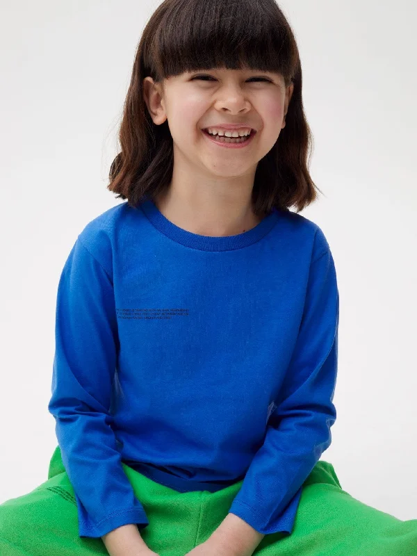 Kids' 365 Long Sleeve T-shirt—cobalt blue