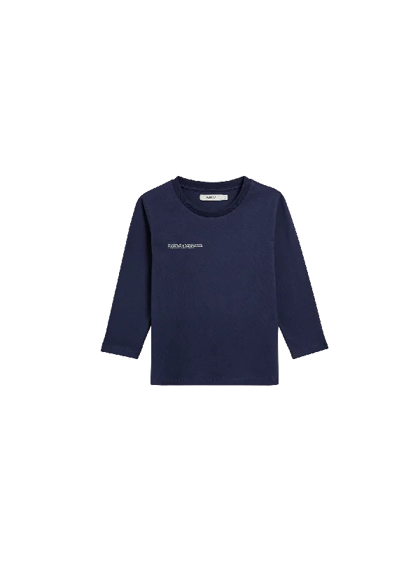 Kids' 365 Long Sleeve T-shirt—navy blue