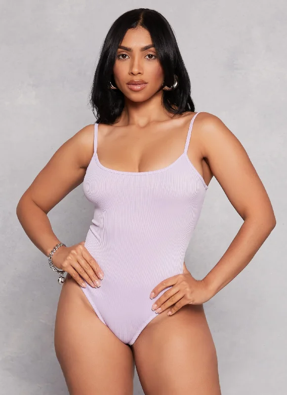 Daisy Ribbed Knit Cami Bodysuit