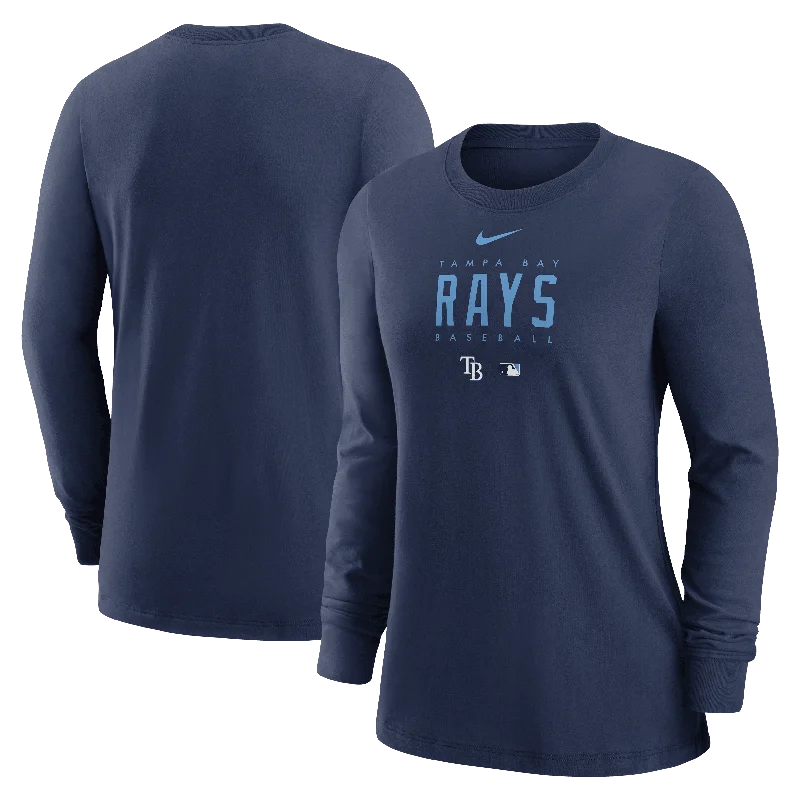 Rays Women's Nike Navy Legend Team Issue Long Sleeve T-Shirt