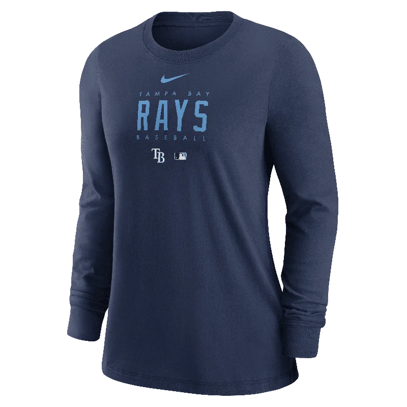 Rays Women's Nike Navy Legend Team Issue Long Sleeve T-Shirt