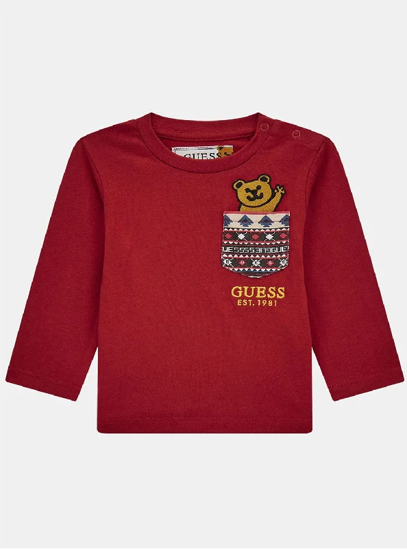 Red Long Sleeve T-Shirt (3-24M)