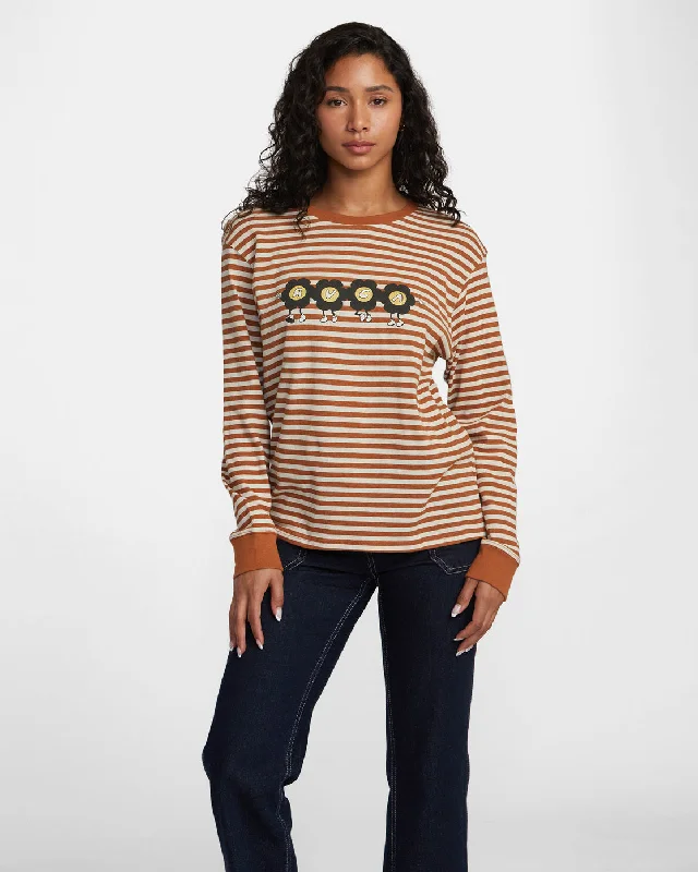 RVCA March Long Sleeve T-Shirt - Latte