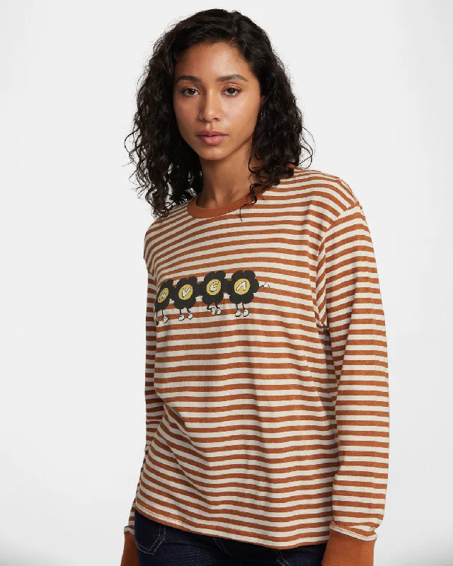 RVCA March Long Sleeve T-Shirt - Latte