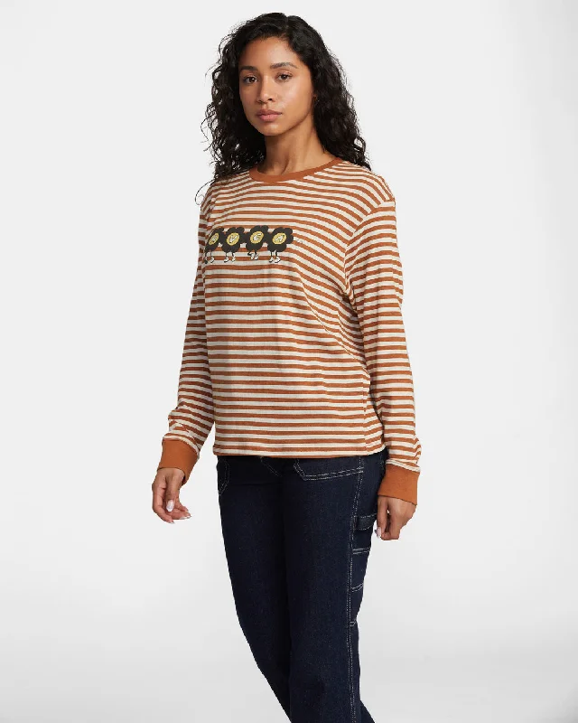 RVCA March Long Sleeve T-Shirt - Latte