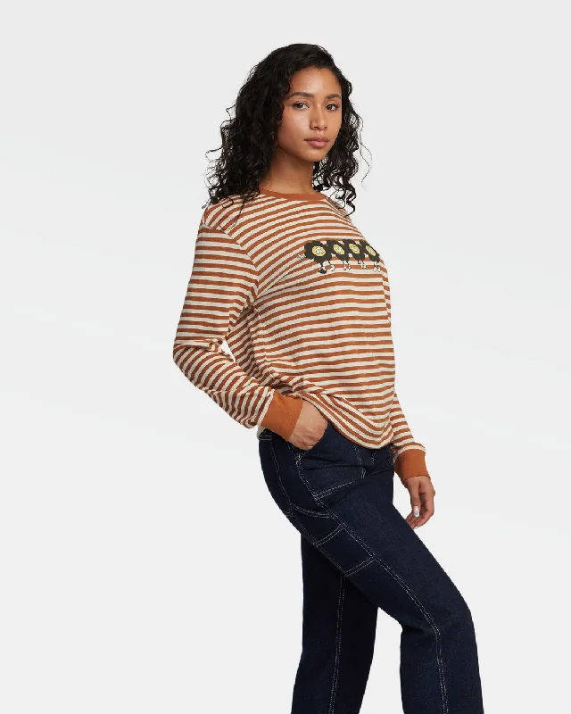 RVCA March Long Sleeve T-Shirt - Latte