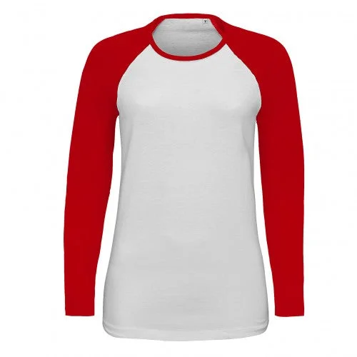 SOLS Womens/Ladies Milky Contrast Long Sleeve T-Shirt