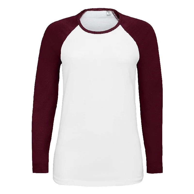 SOLS Womens/Ladies Milky Contrast Long Sleeve T-Shirt