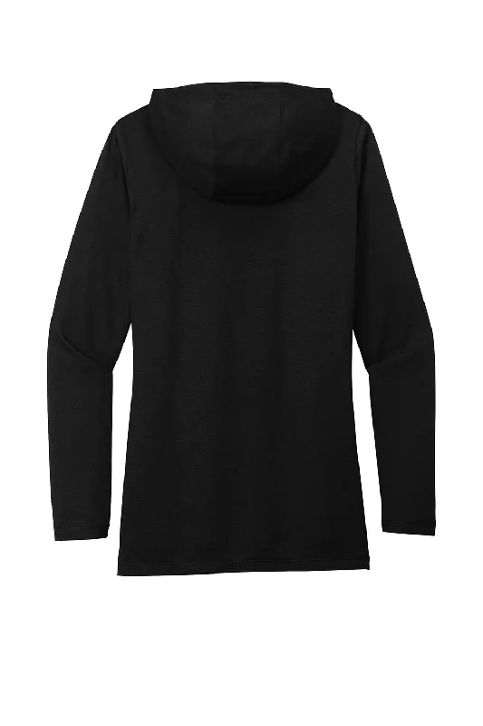 Sport-Tek Womens Moisture Wicking Cowl Neck Long Sleeve T-Shirt - Black