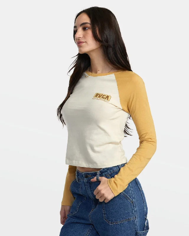 Workerwear Long Sleeve T-Shirt - Latte