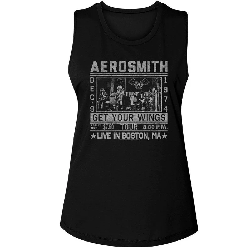 Aerosmith Wings Tour 74 Womens Tank