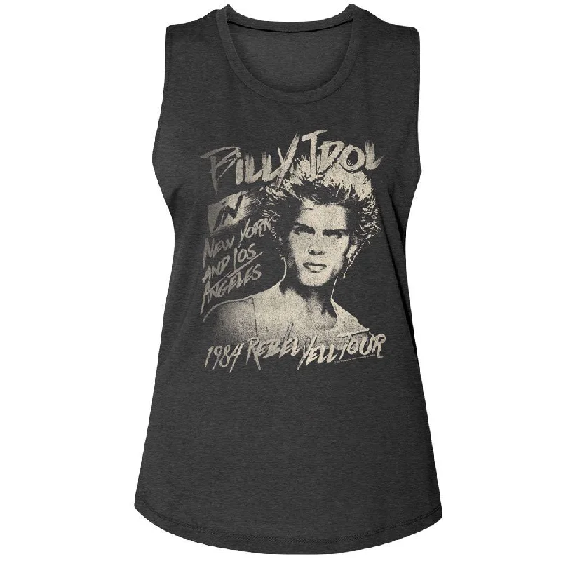 Billy Idol 84 Rebel Yell Tour Womens Tank