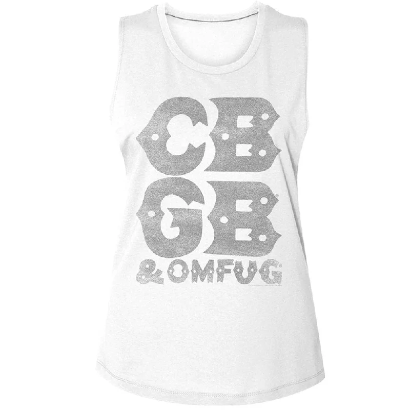 Cbgb Stacked Logo Womens Tank