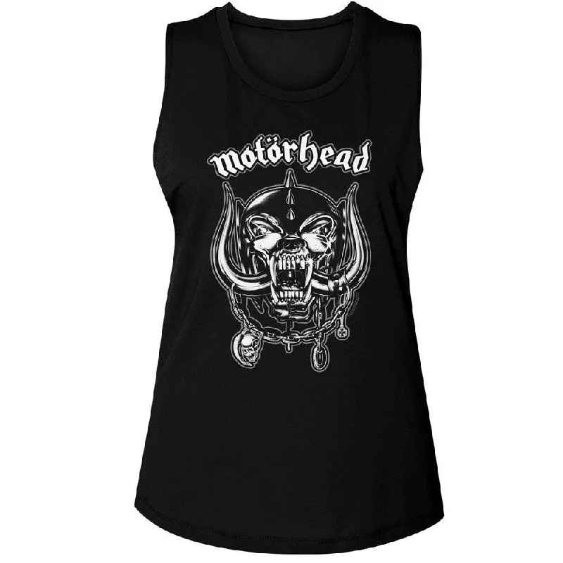 Motorhead Snaggletooth And Logo Womens Tank