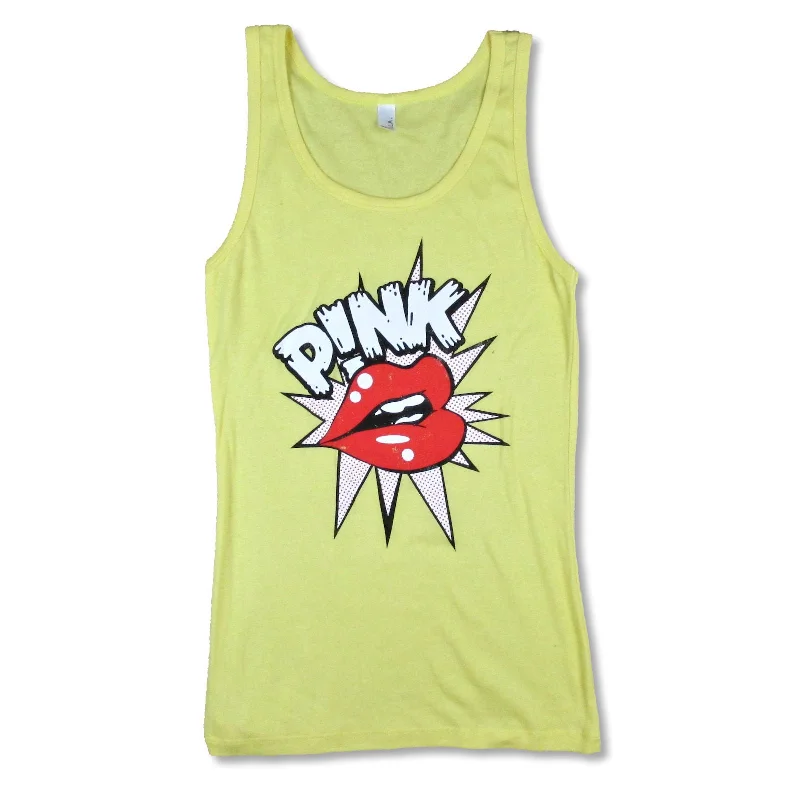 P!nk Lips Tank Top Womens Tank