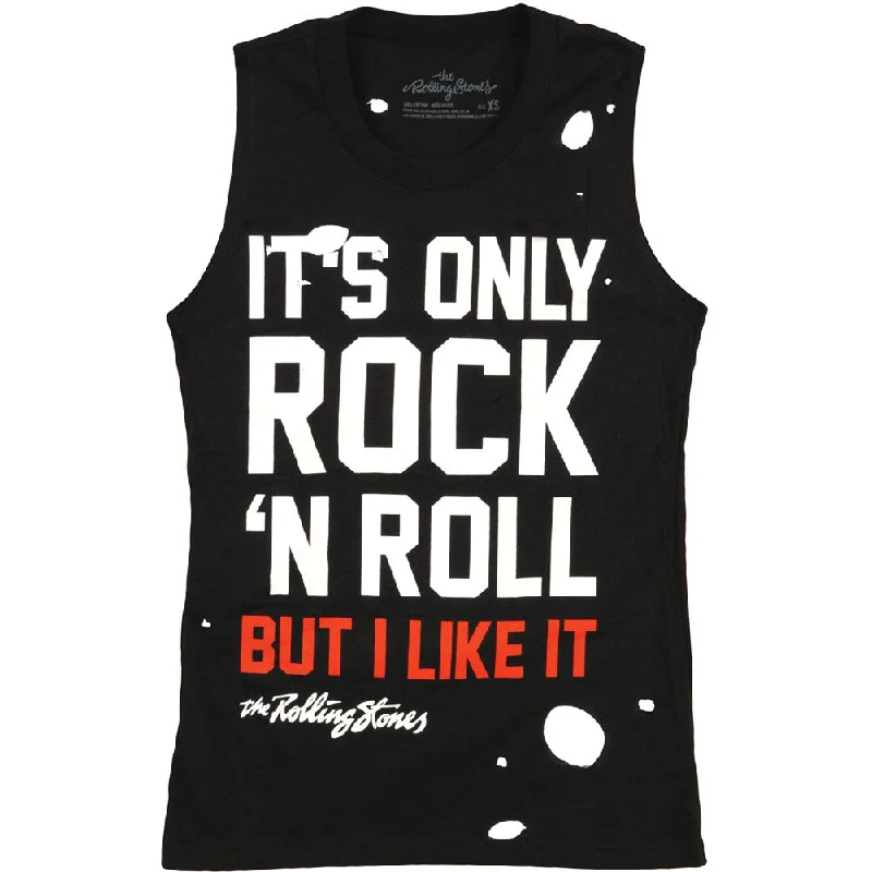 It's Only Rock And Roll Destroyed Womens Tank