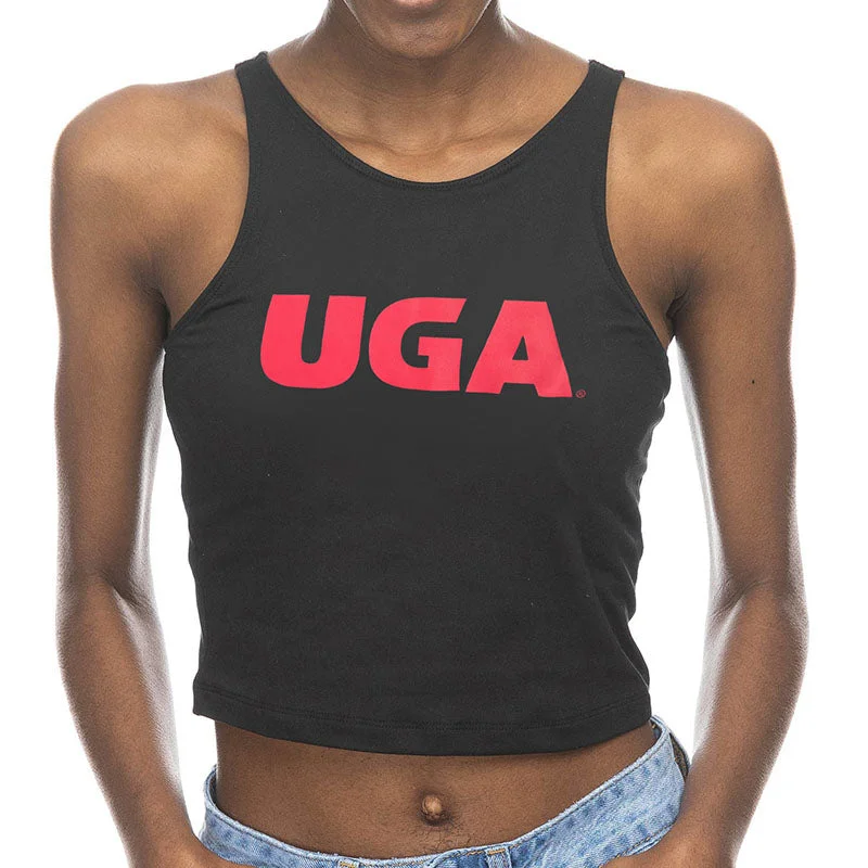 UGA Logo First Down Cropped Tank