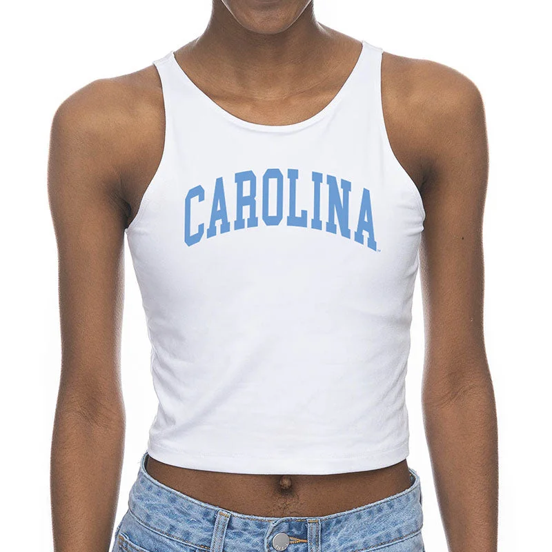 UNC Arch First Down Cropped Tank