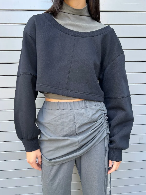 CROPPED CREWNECK SWEATSHIRT