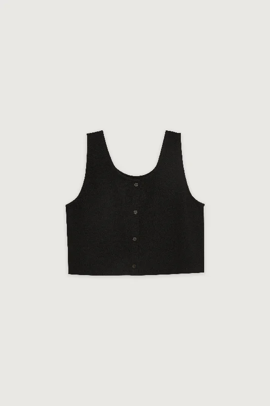 CROPPED TEXTURED TANK