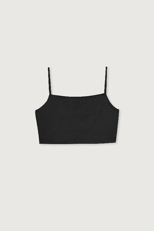 CROPPED PONTE KNIT TANK