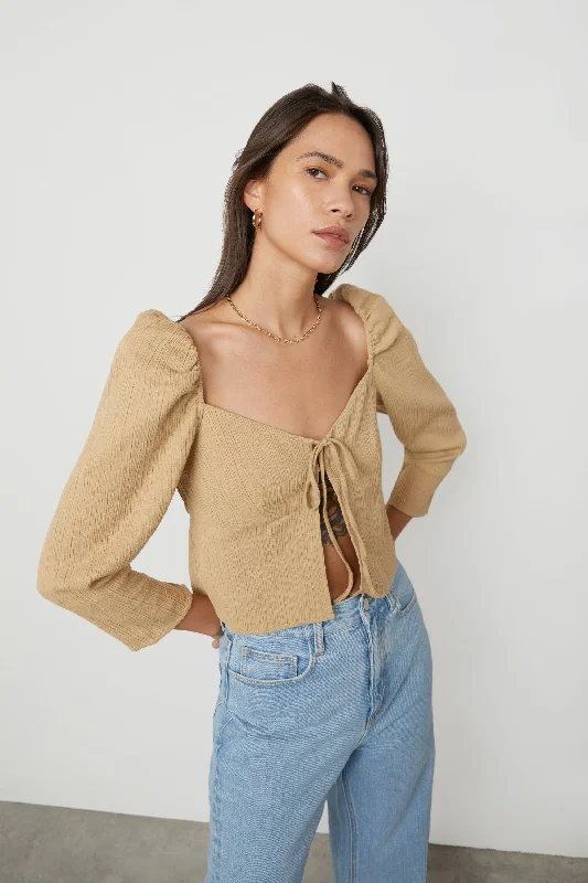 CROPPED SWEETHEART BLOUSE