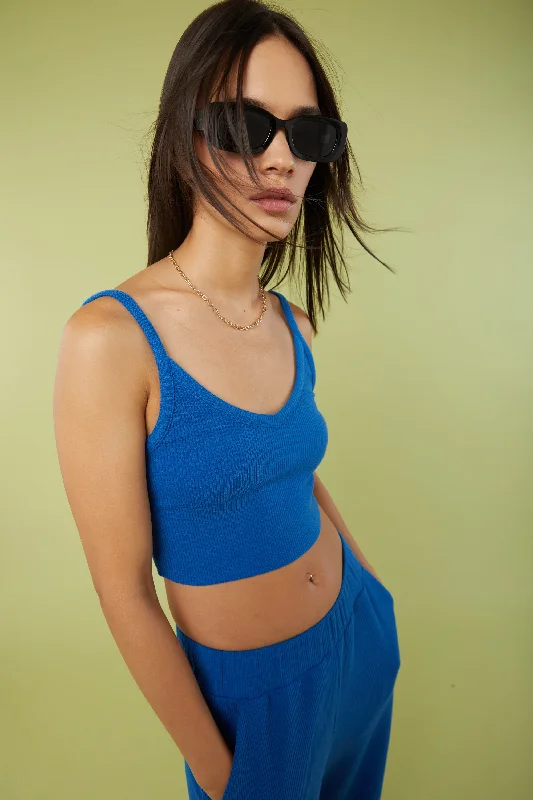 RIB-KNIT CROPPED TANK TOP