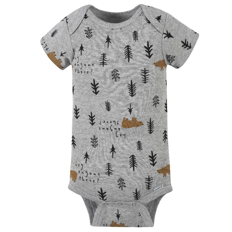 4-Pack Baby Boys Bear Short Sleeve Onesies® Bodysuits