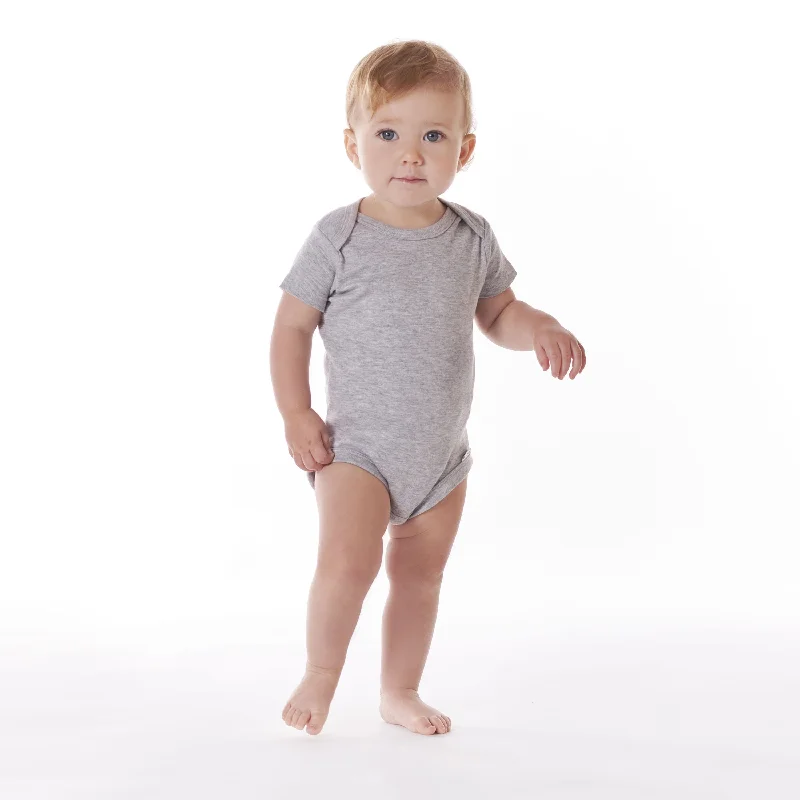 5-Pack Baby Neutral Gray Heather Ribbed Onesies® Bodysuits