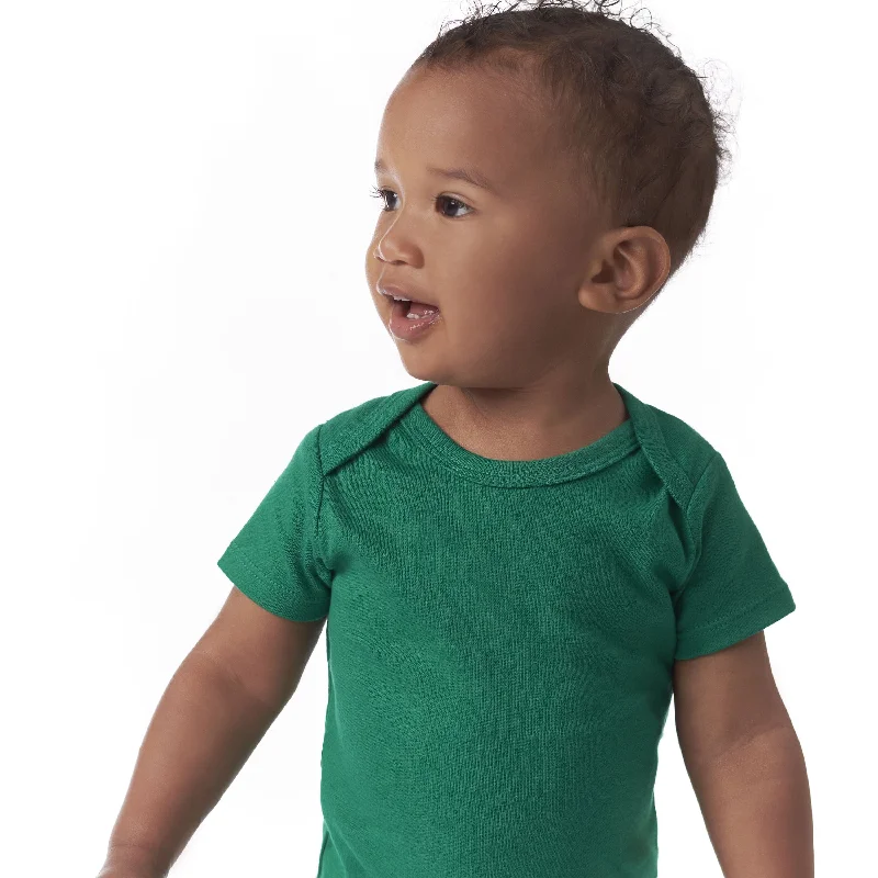 5-Pack Baby Kelly Green Premium Short Sleeve Onesies® Bodysuits