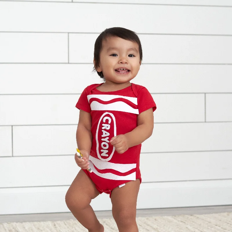 5-Pack Baby Red Premium Short Sleeve Onesies® Bodysuits