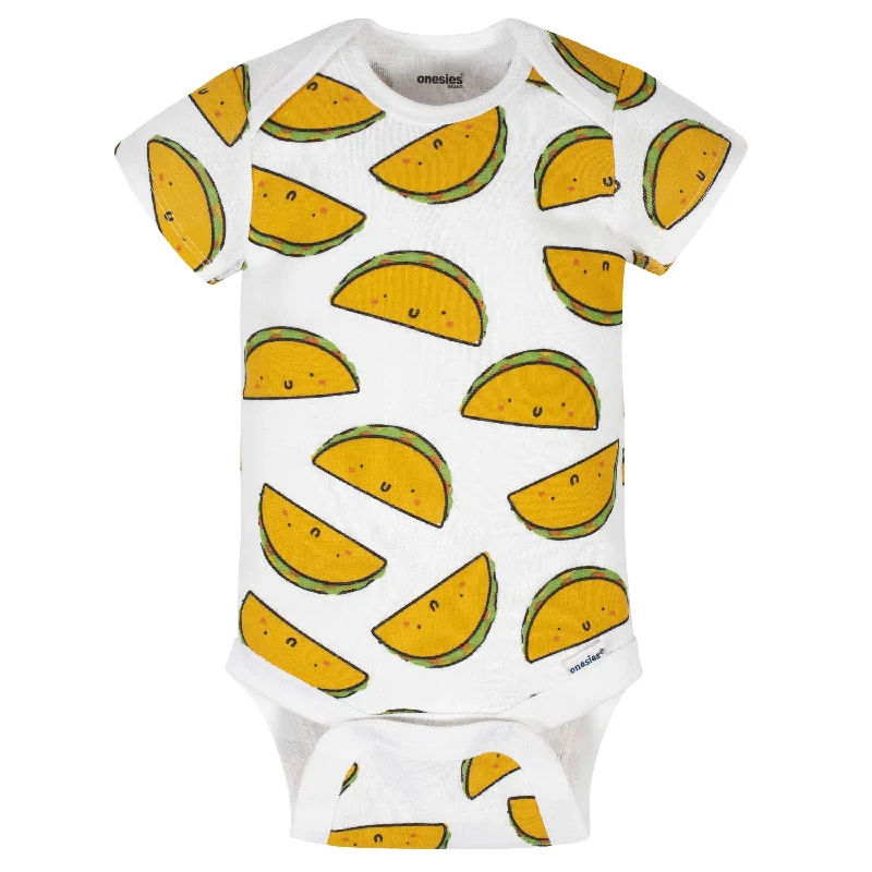 8-Pack Baby Neutral Taco Onesies® Brand Bodysuits