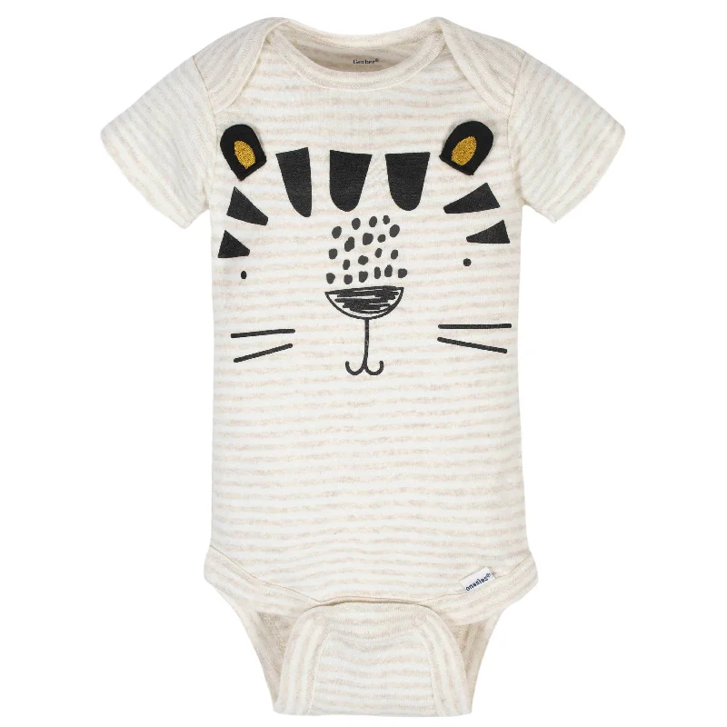 8-Pack Baby Boys Tiger Short Sleeve Onesies® Bodysuits