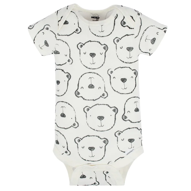 8-Pack Baby Boys Unbearably Cute Short Sleeve Onesies® Bodysuits