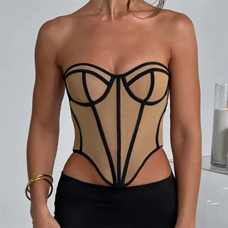 Corset Strapless Top