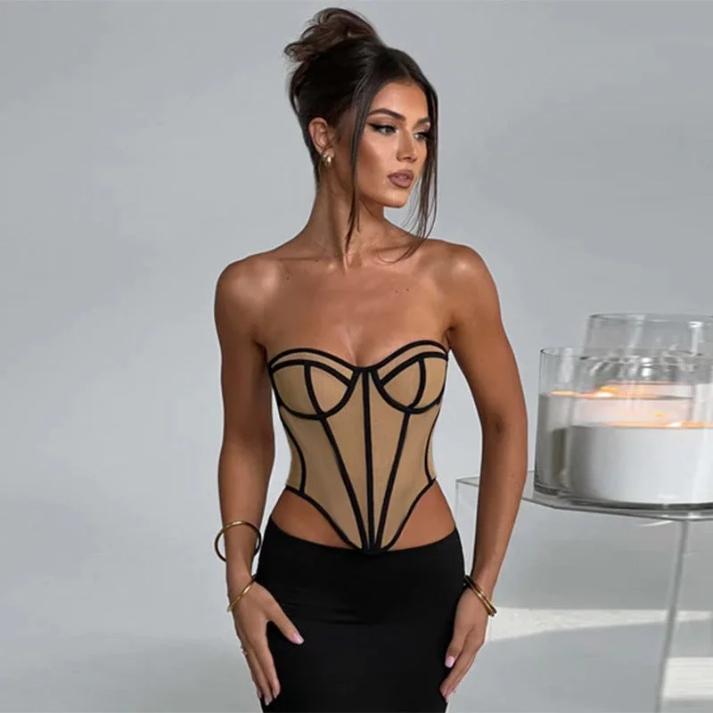 Corset Strapless Top