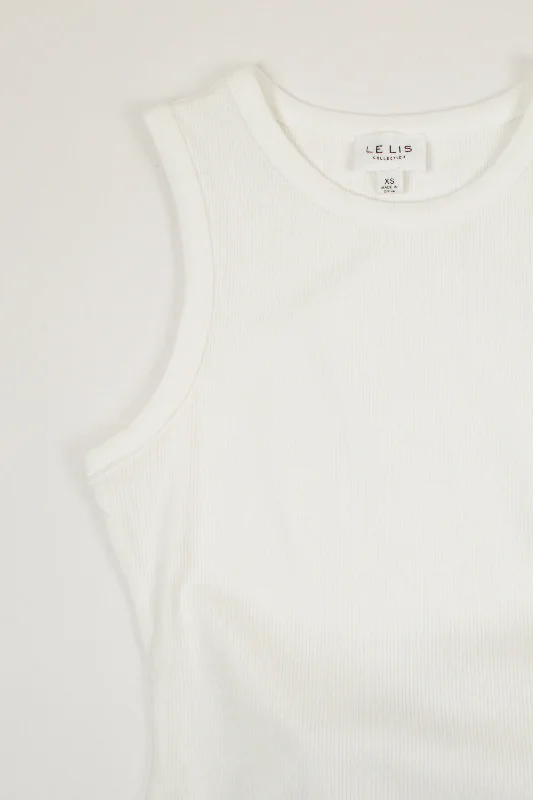 Mae Round Neck Bodysuit | White