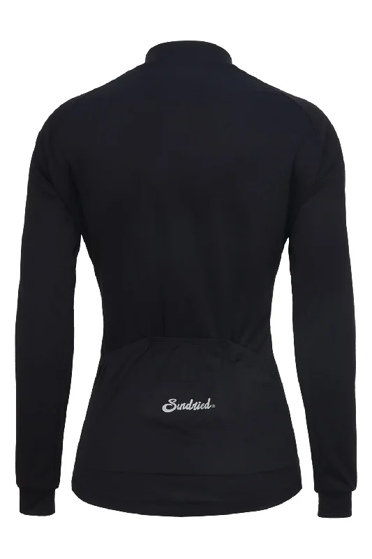 Sundried Sport Women's Black Long Sleeved Cycle Jersey