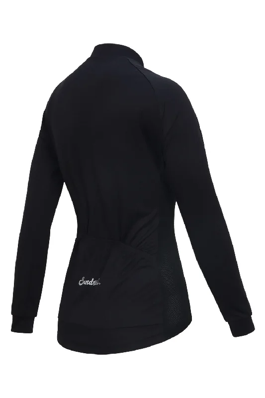 Sundried Sport Women's Black Long Sleeved Cycle Jersey