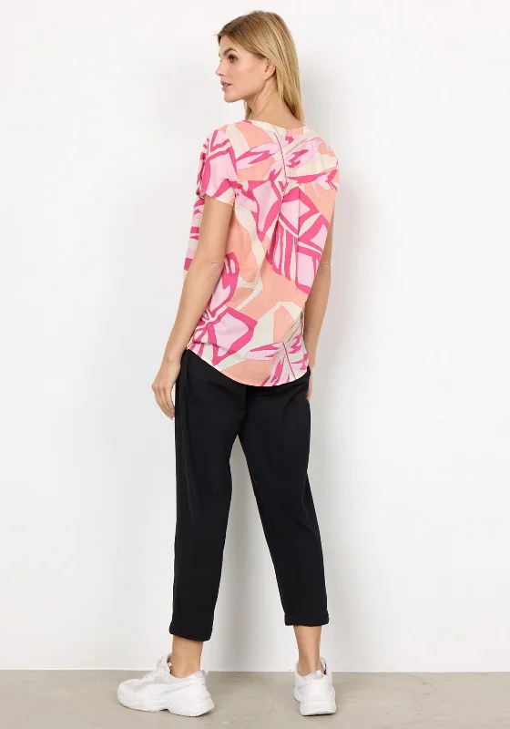 Soyaconcept Kada Print Tunic Top, Pink Multi