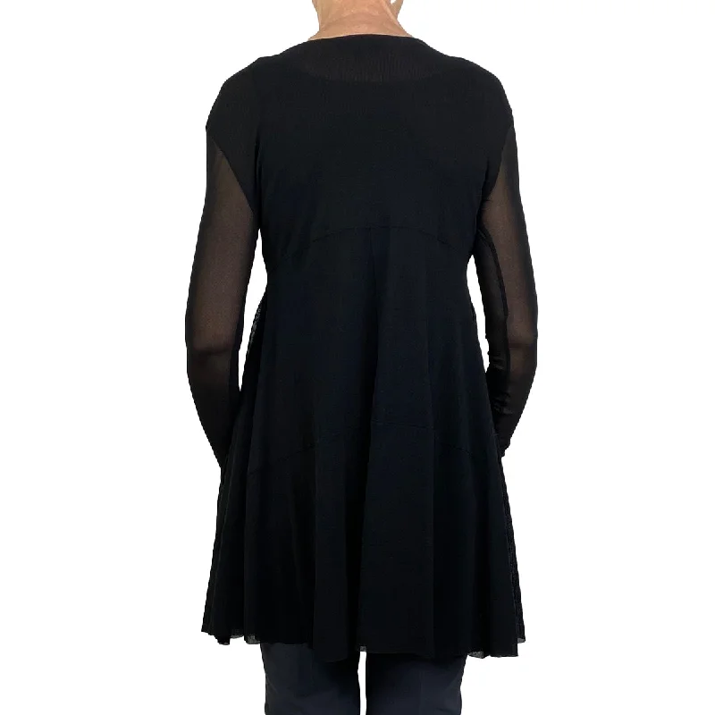 MESH A-LINE CREW-NECK TUNIC