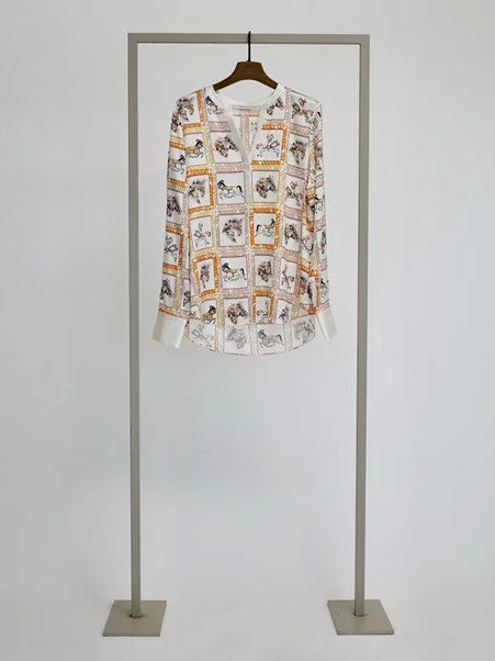 Marigold Multi Horse Print Tunic