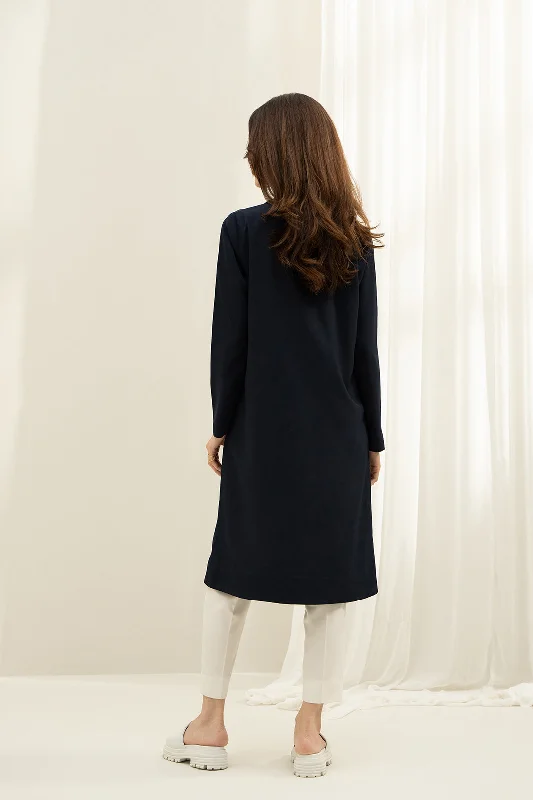 Navy Zipper Tunic