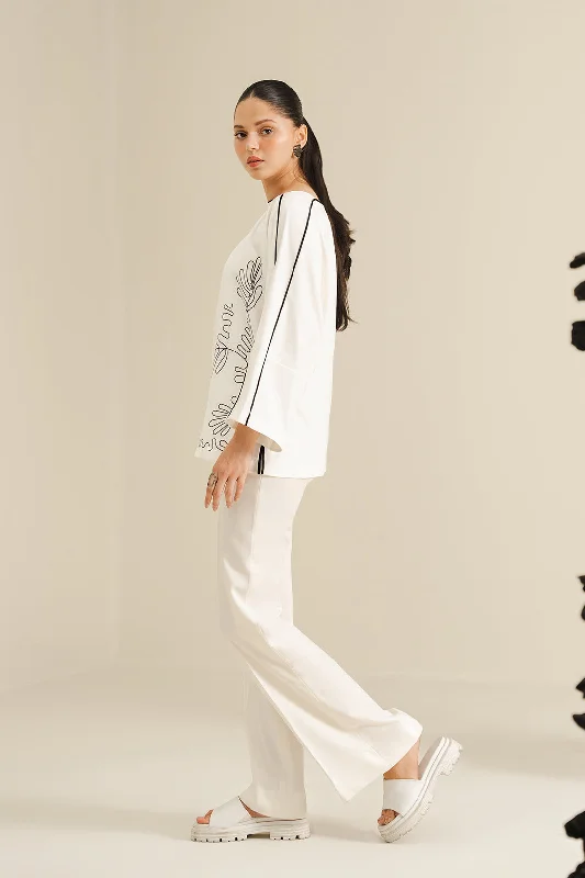 White Batwing Tunic